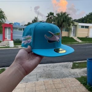 New Era Tampa Bay Devil Rays Fitted Side Patch